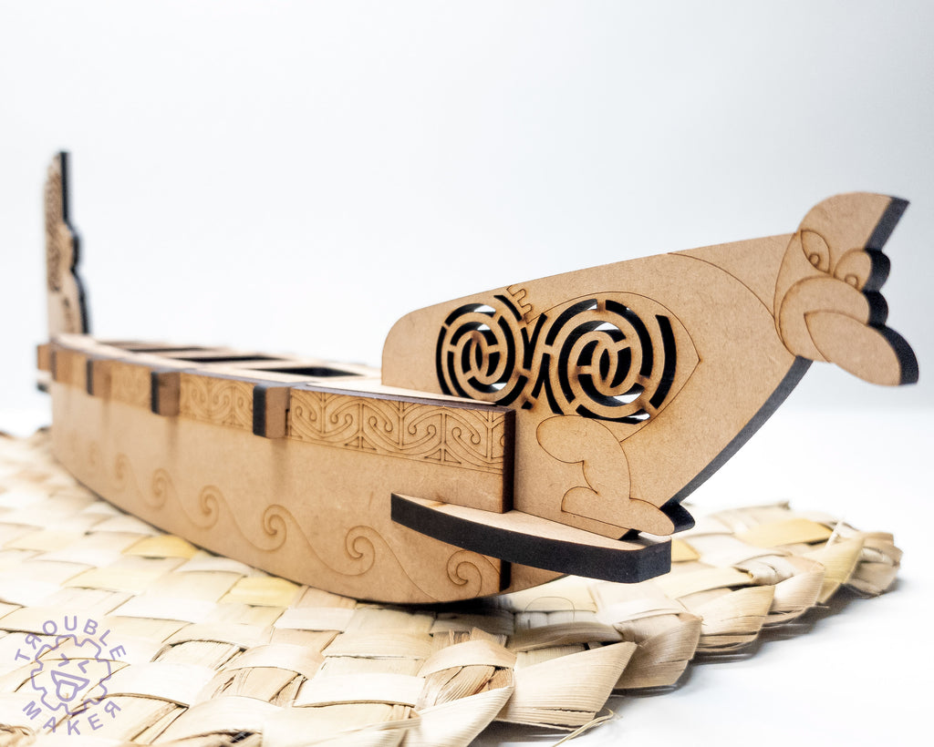Waka Taua kitset model toy - TroubleMaker.co.nz