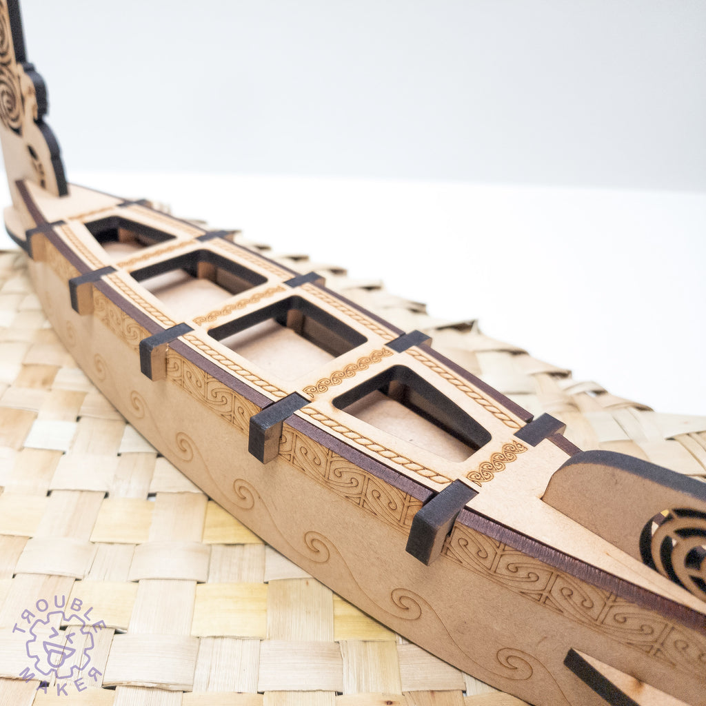 Waka Taua kitset model toy - TroubleMaker.co.nz