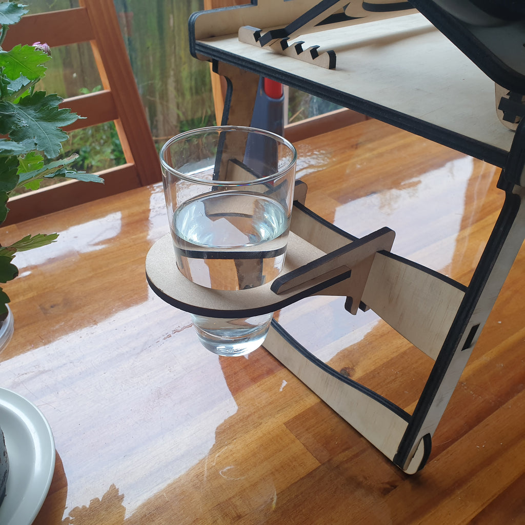 Laptop Table Desk wooden kitset large tilt - TroubleMaker.co.nz