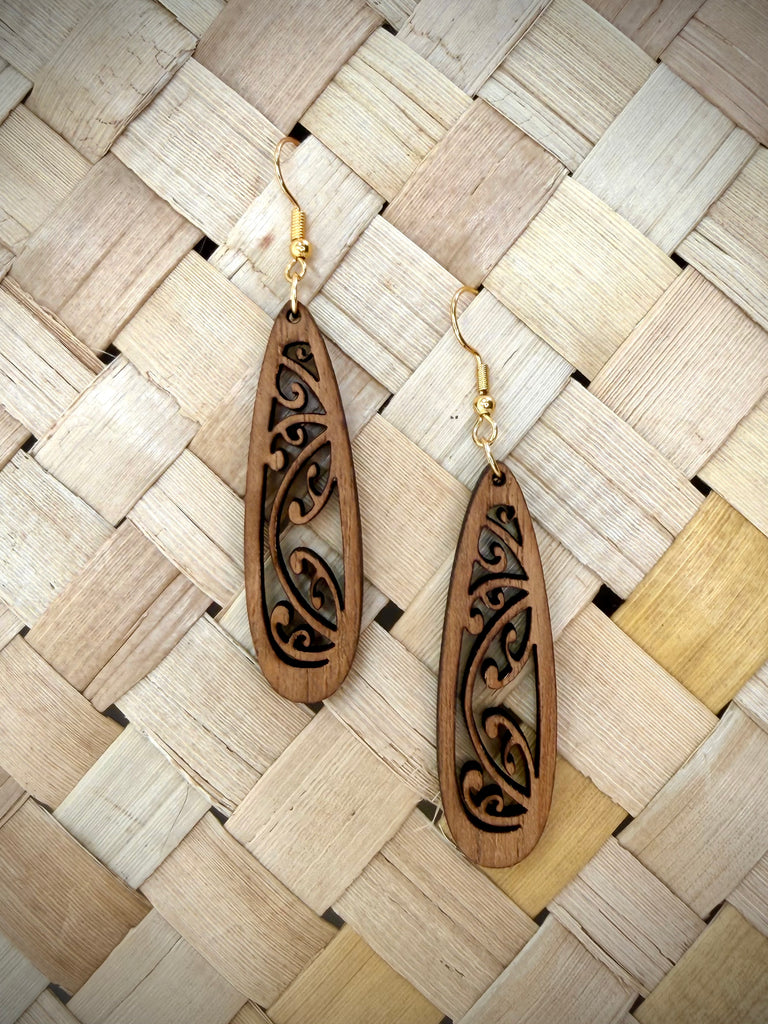 Kowhaiwhai Teardrop Earrings