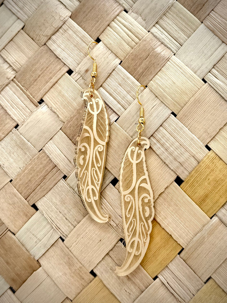Wai Huruhuru Earrings