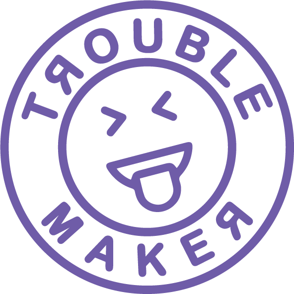 Troublemaker Sticker Trouble Maker Laser cutting engraving stencil custom– TroubleMaker.co.nz