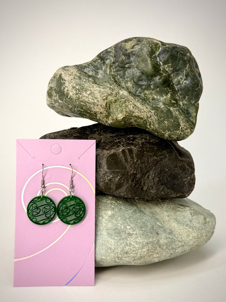 Kowhaiwhai Circle Earrings