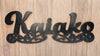 Kaiako sign carved of wood - TroubleMaker.co.nz