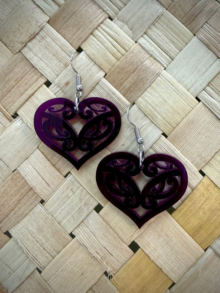 Manawa Heart Earrings