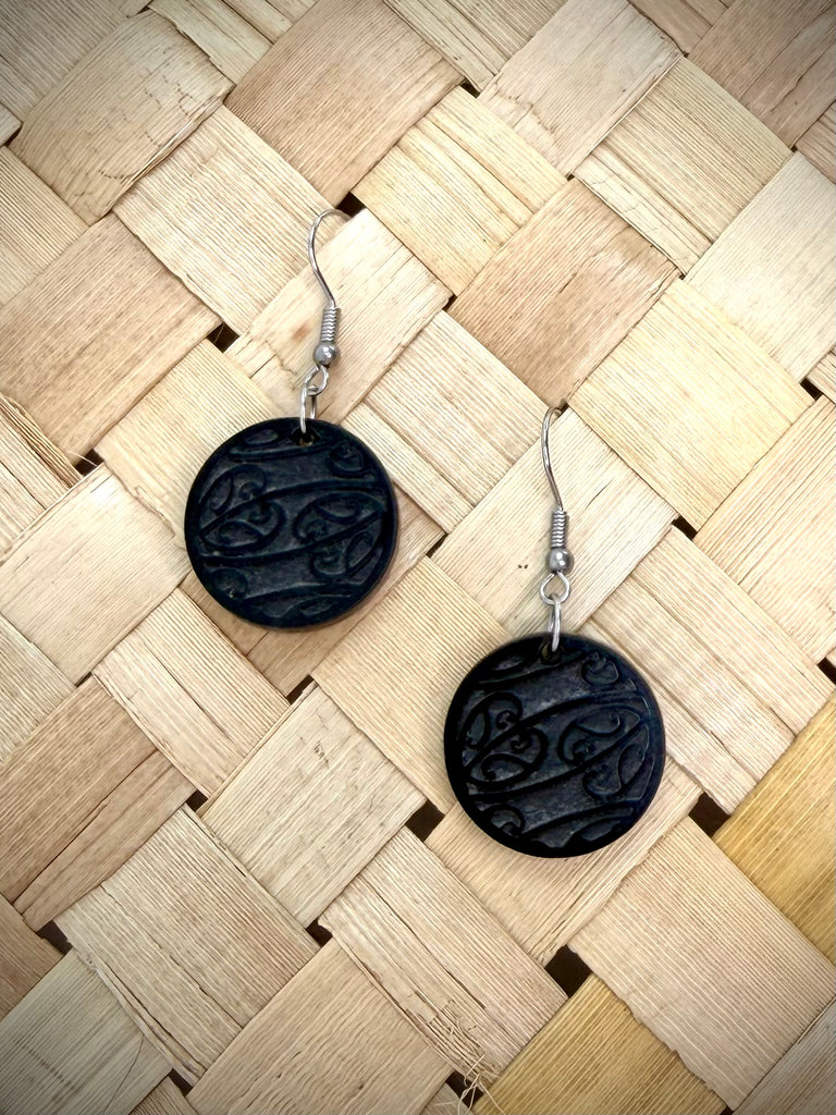 Kowhaiwhai Circle Earrings