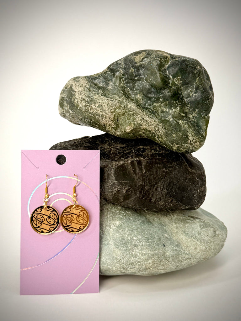 Kowhaiwhai Circle Earrings