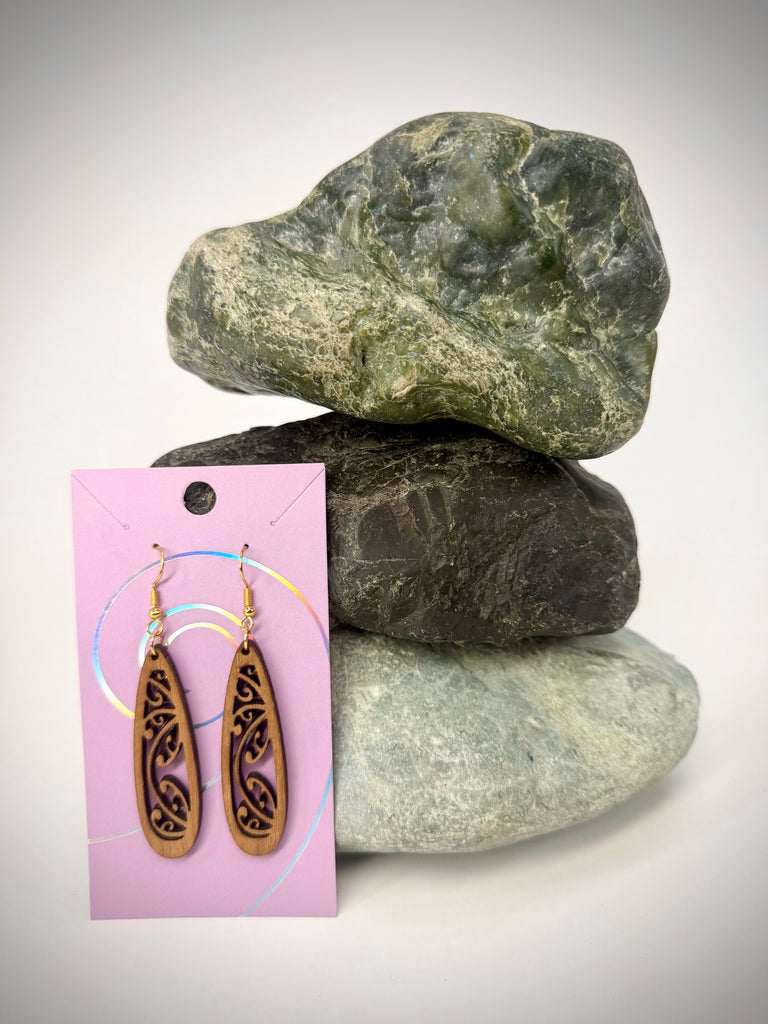 Kowhaiwhai Teardrop Earrings