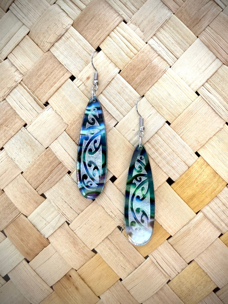 Kowhaiwhai Teardrop Earrings