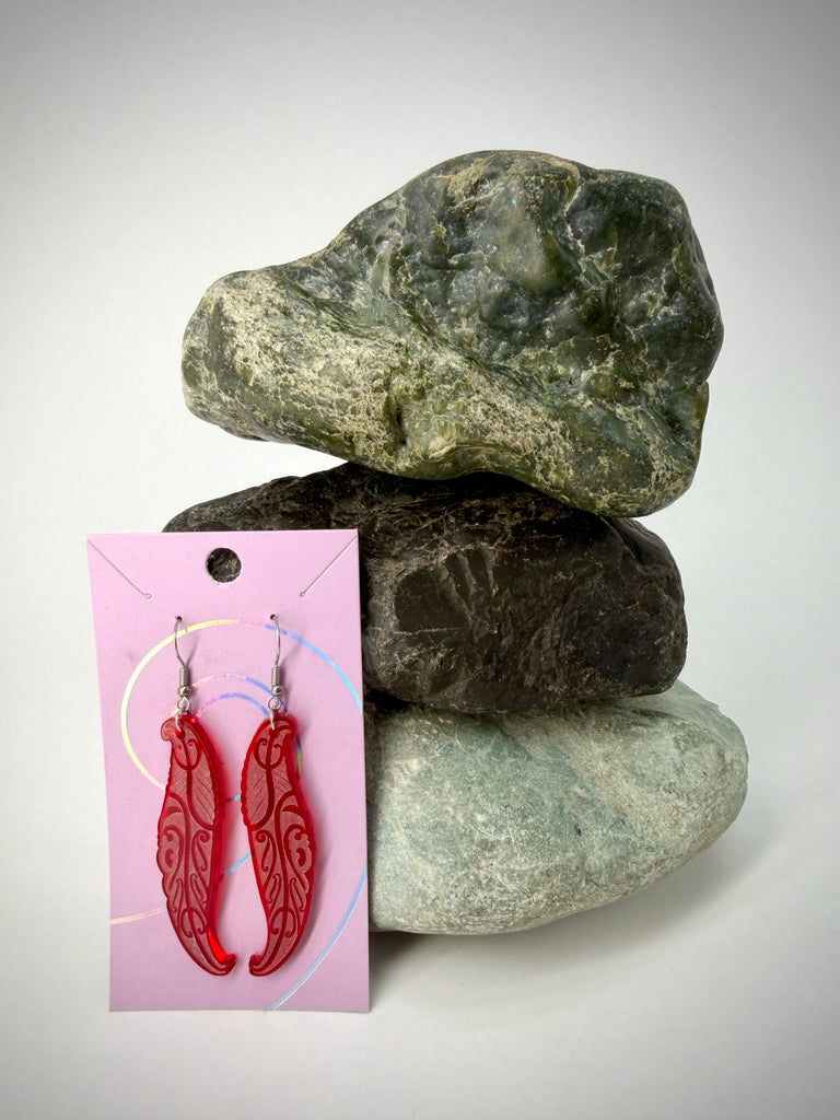 Wai Huruhuru Earrings