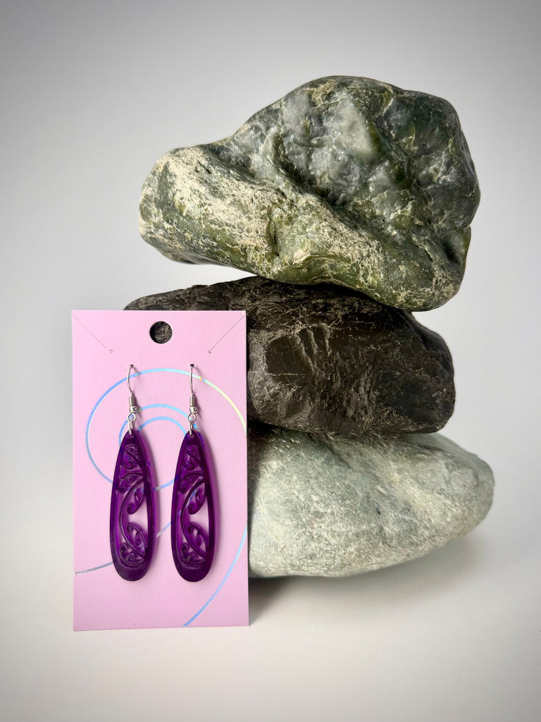 Kowhaiwhai Teardrop Earrings