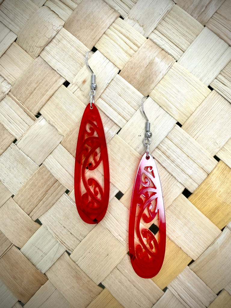 Kowhaiwhai Teardrop Earrings