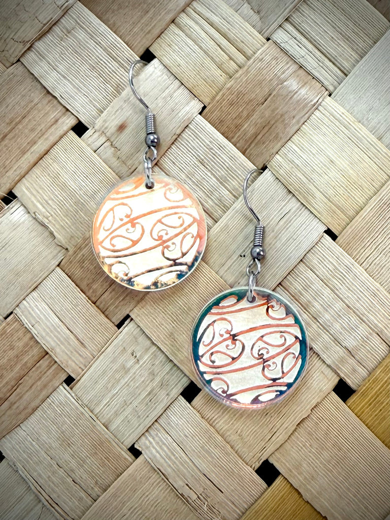 Kowhaiwhai Circle Earrings