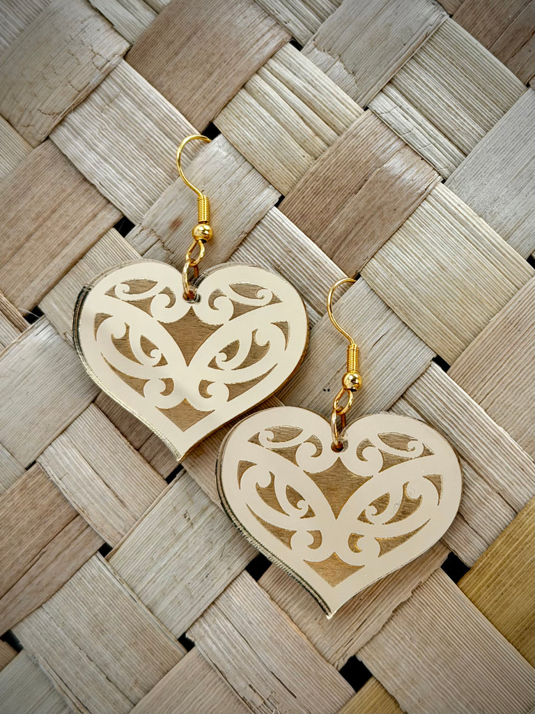 Manawa Heart Earrings