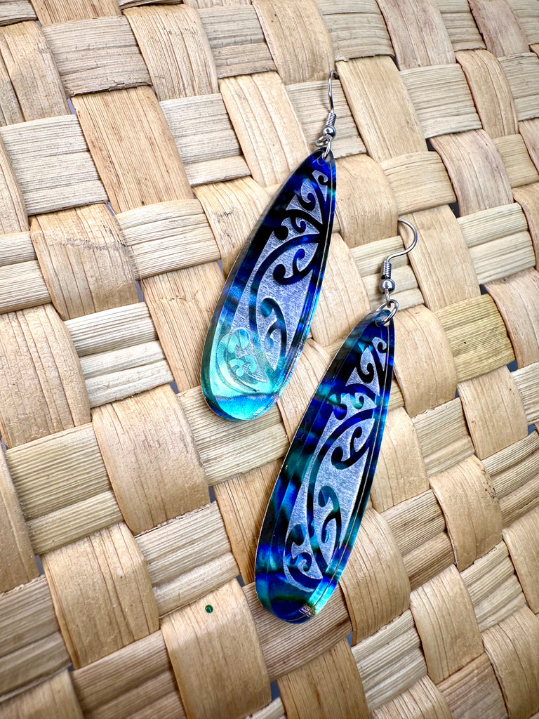 Kowhaiwhai Teardrop Earrings