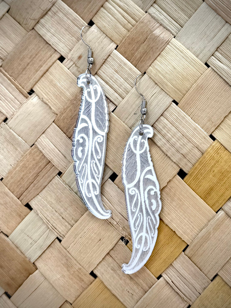 Wai Huruhuru Earrings