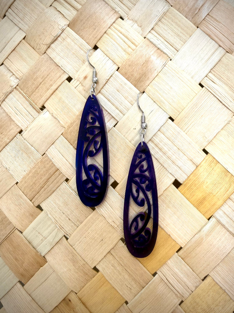 Kowhaiwhai Teardrop Earrings