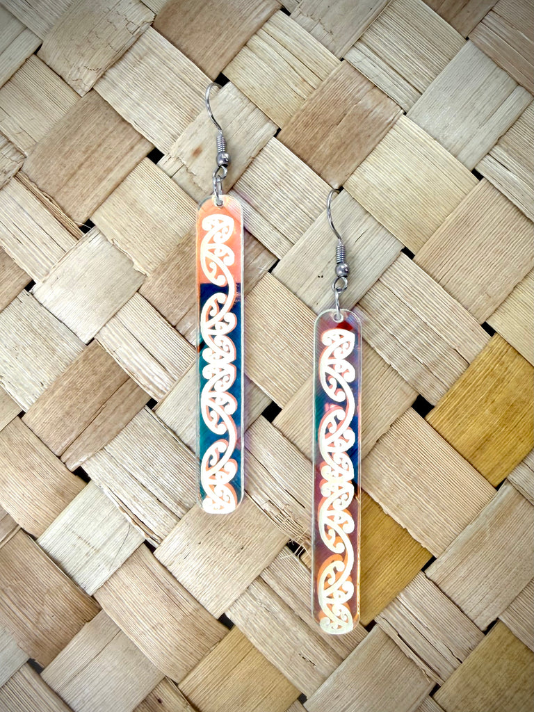 Kowhaiwhai Straight Drop Earrings
