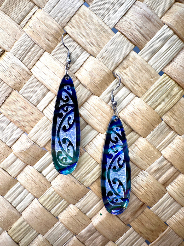 Kowhaiwhai Teardrop Earrings