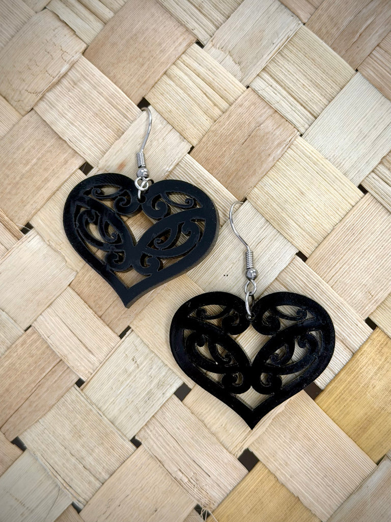 Manawa Heart Earrings