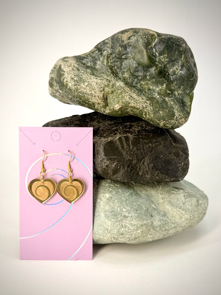 Aroha Heart Drop Earrings