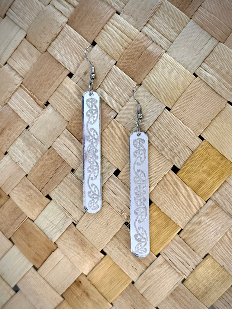 Kowhaiwhai Straight Drop Earrings