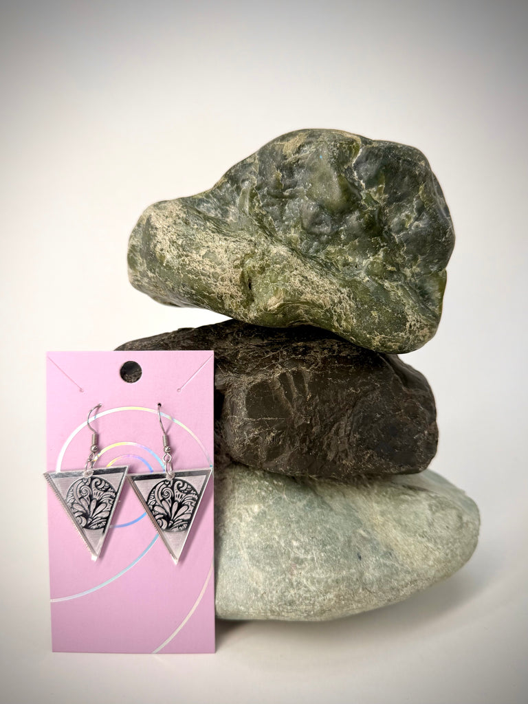 Batik Triangle Earrings