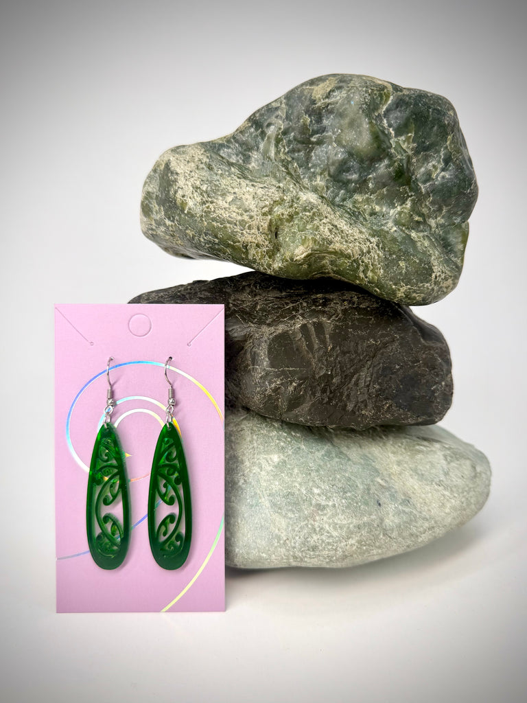 Kowhaiwhai Teardrop Earrings