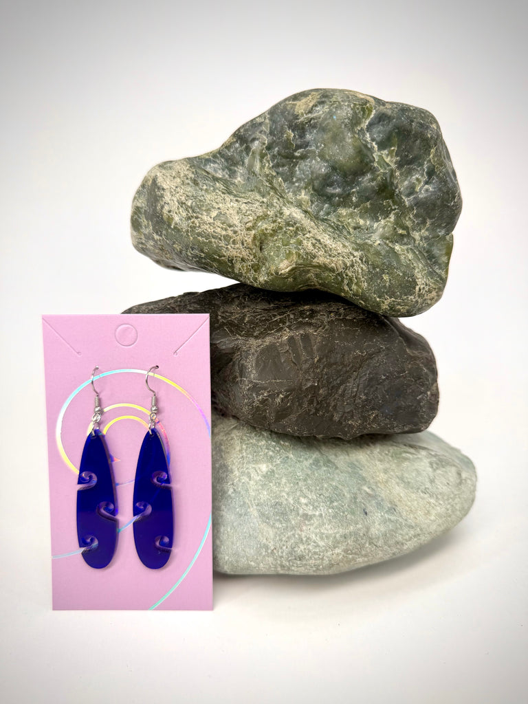 Koru Side Teardrop Earrings