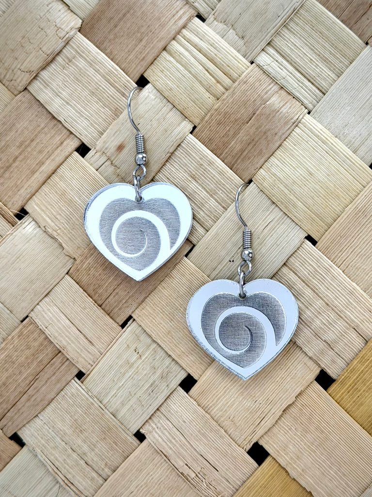 Aroha Heart Drop Earrings