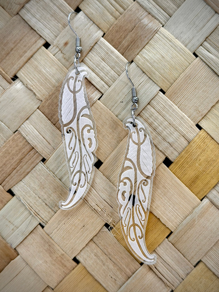 Wai Huruhuru Earrings