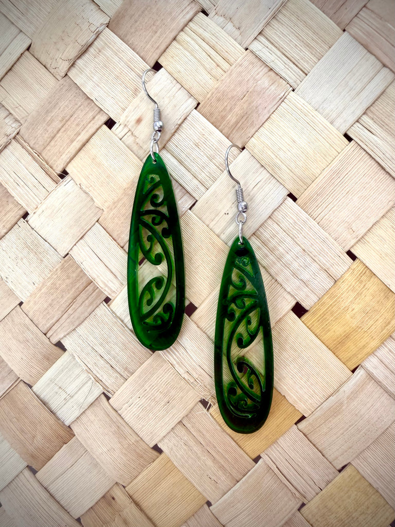 Kowhaiwhai Teardrop Earrings
