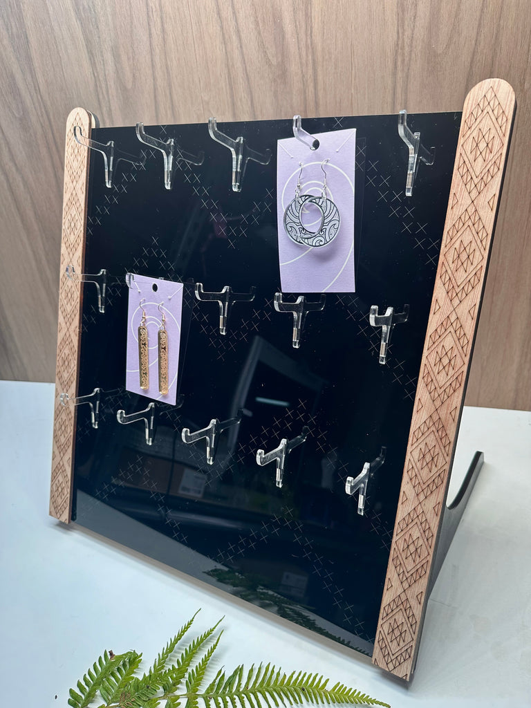 Earring stands customized for retail display