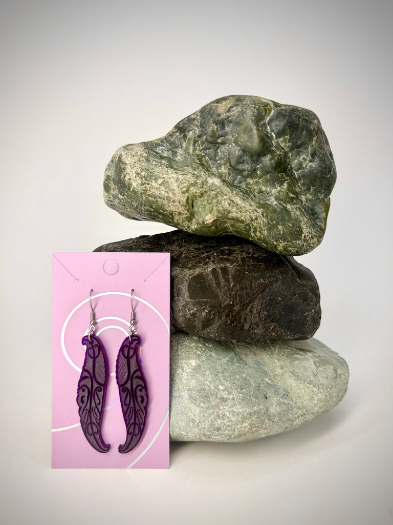 Wai Huruhuru Earrings