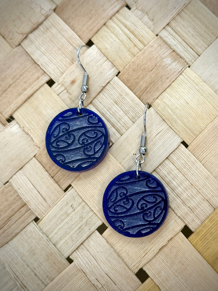 Kowhaiwhai Circle Earrings