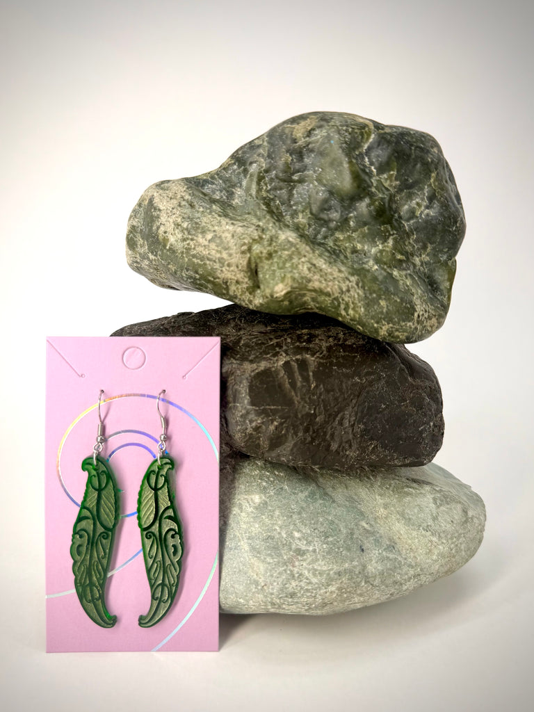 Wai Huruhuru Earrings