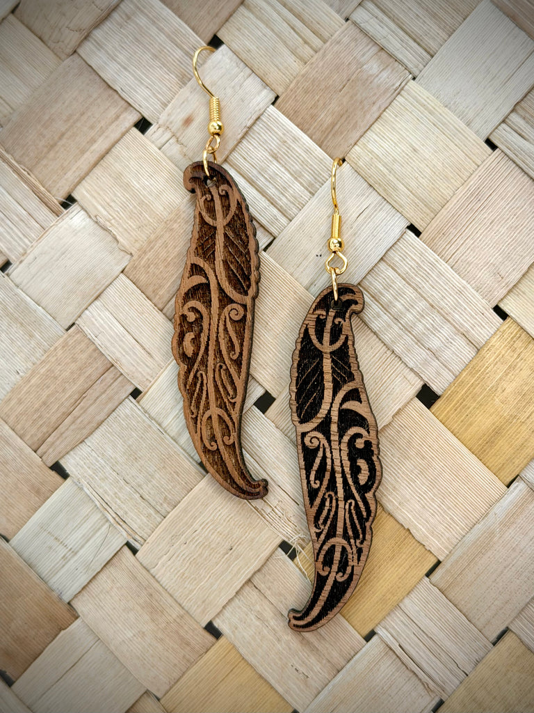 Wai Huruhuru Earrings