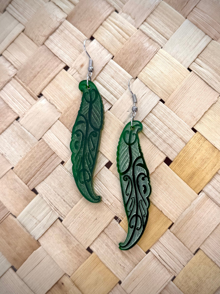 Wai Huruhuru Earrings