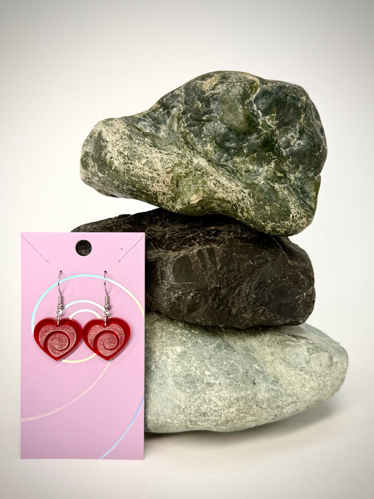 Aroha Heart Drop Earrings