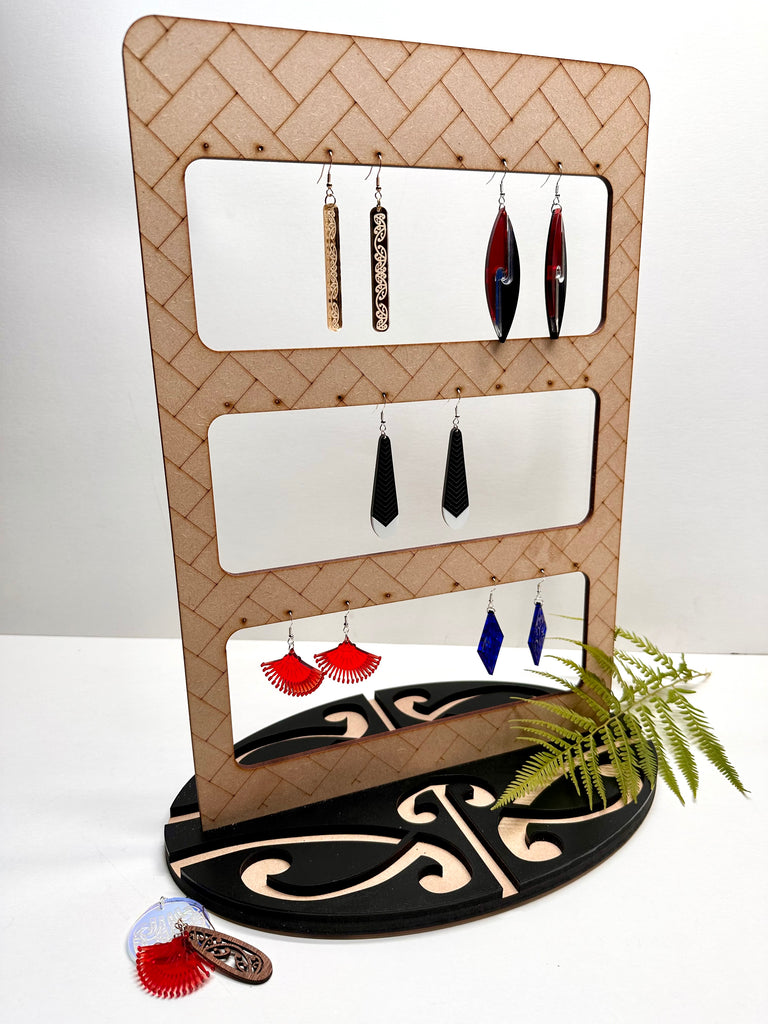 Earring stands customized for retail display