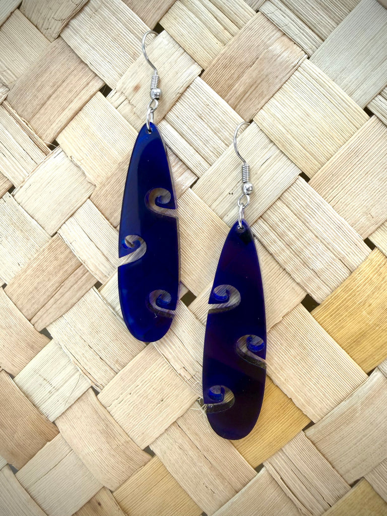 Koru Side Teardrop Earrings