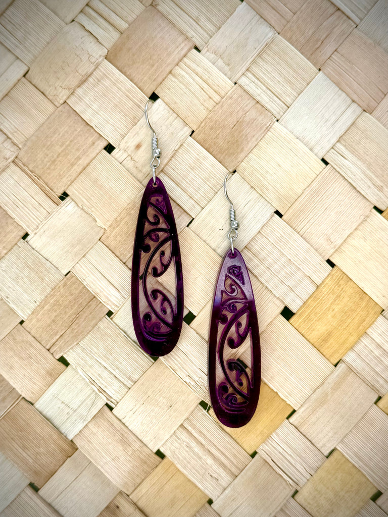 Kowhaiwhai Teardrop Earrings