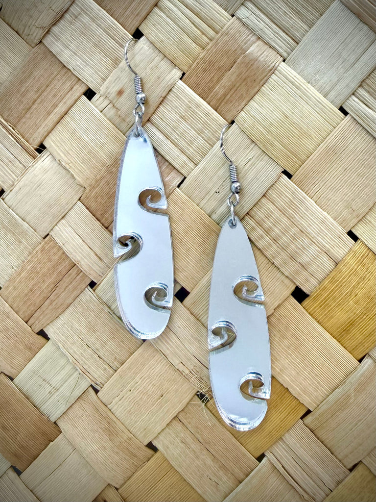 Koru Side Teardrop Earrings
