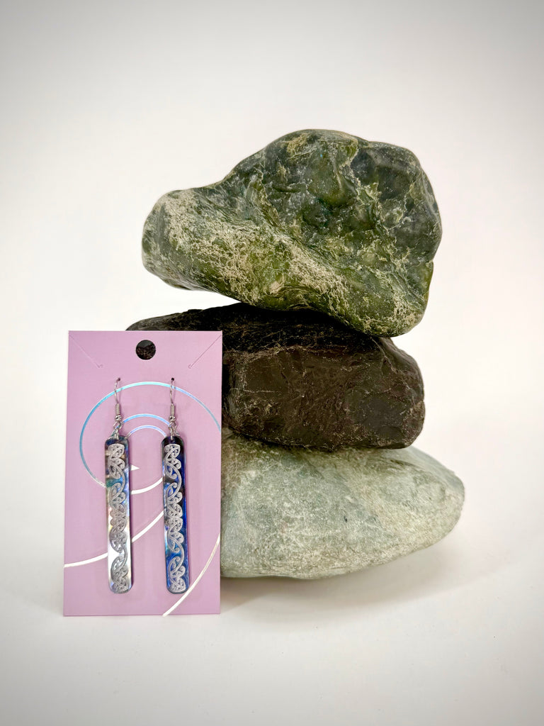 Kowhaiwhai Straight Drop Earrings