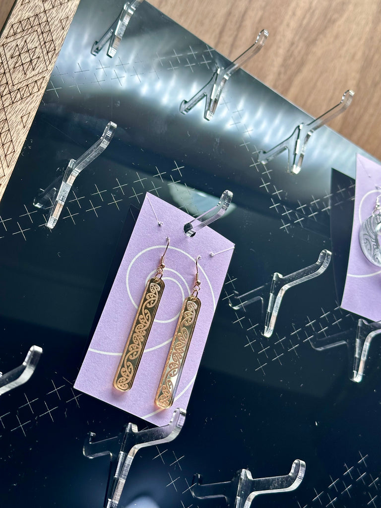 Earring stands customized for retail display