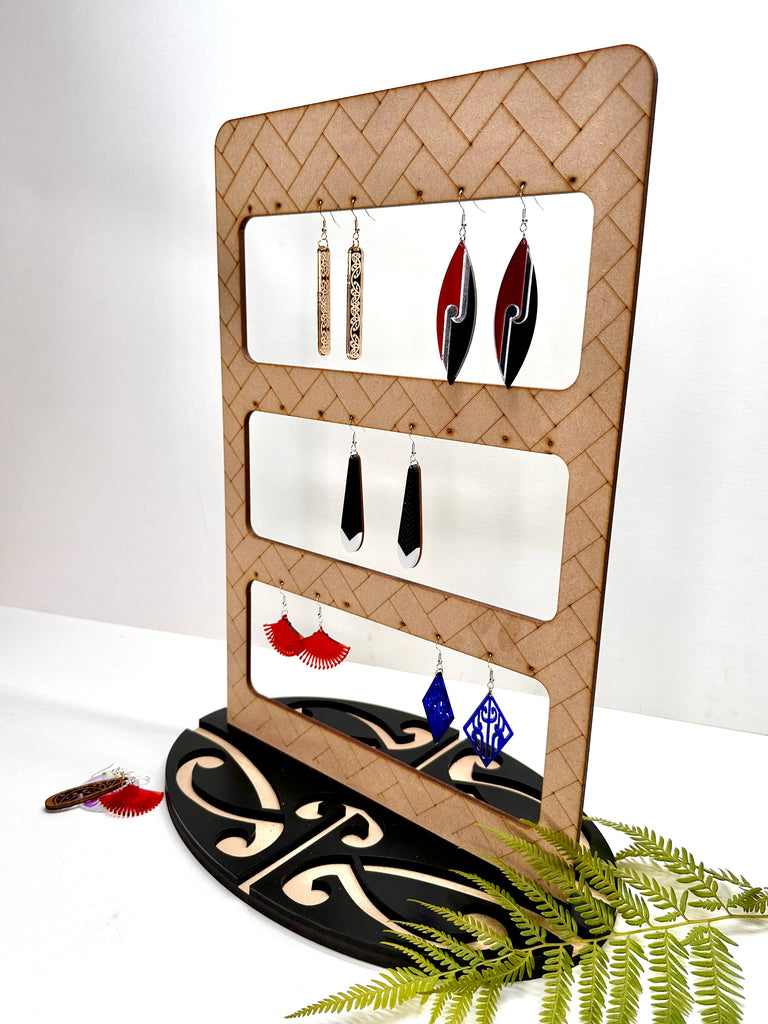 Earring stands customized for retail display