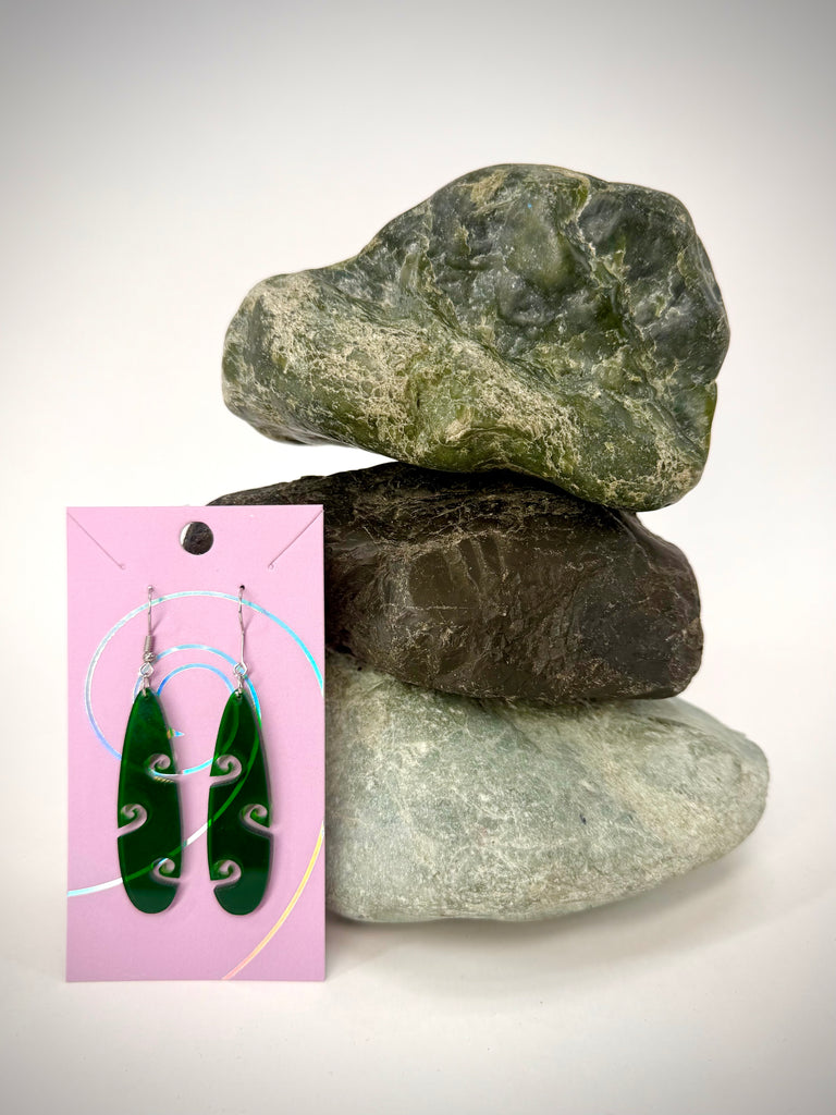 Koru Side Teardrop Earrings