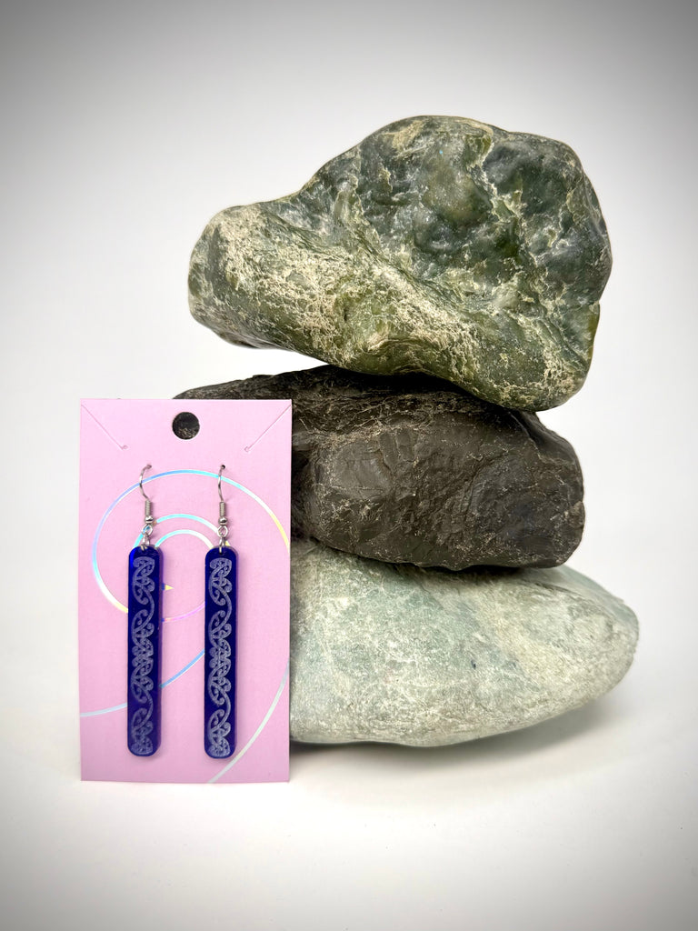 Kowhaiwhai Straight Drop Earrings