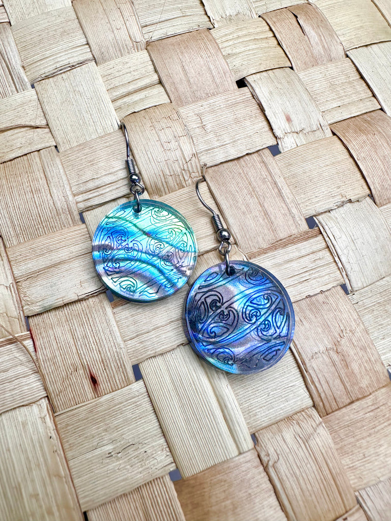Kowhaiwhai Circle Earrings