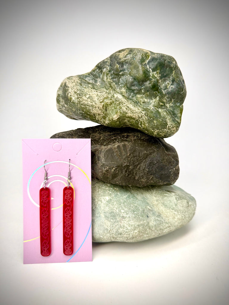 Kowhaiwhai Straight Drop Earrings